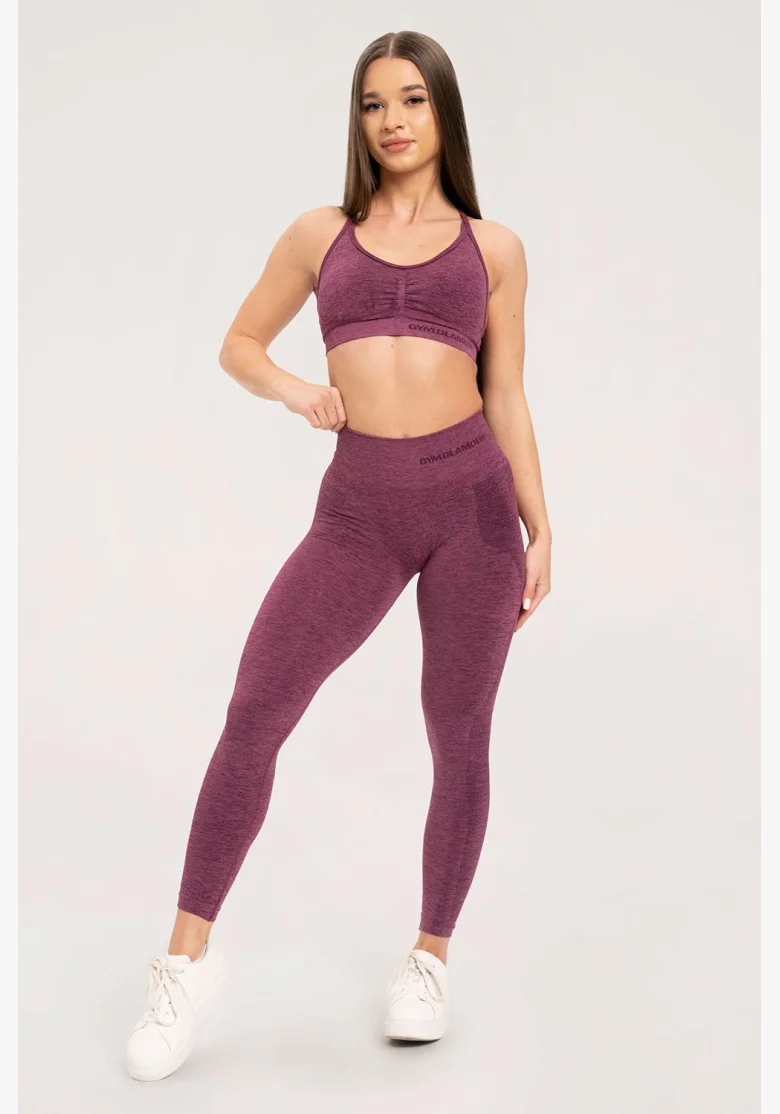 Gym Glamour Leggings senza cuciture senza effetto push-up Cherry • Nebshop.cz