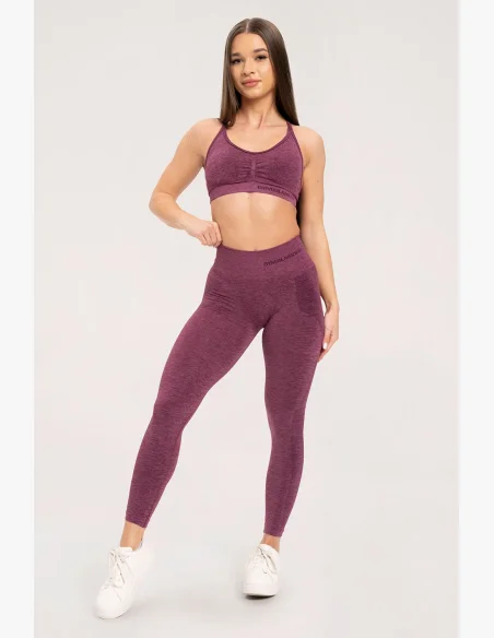 Gym Glamour Leggings senza cuciture senza effetto push-up Cherry • Nebshop.cz