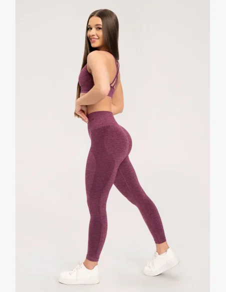 Gym Glamour Leggings senza cuciture senza effetto push-up Cherry • Nebshop.cz