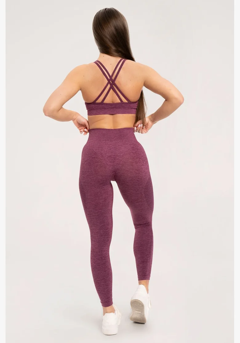 Gym Glamour Leggings senza cuciture senza effetto push-up Cherry • Nebshop.cz