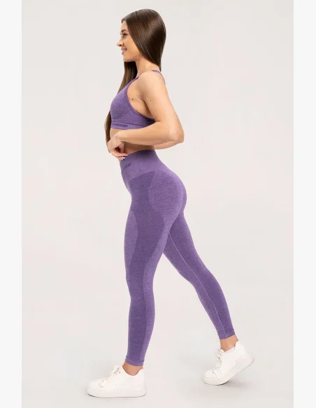 Gym Glamour Leggings senza cuciture senza effetto push-up Violet • Nebshop.cz