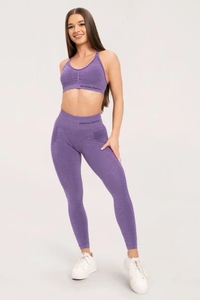 Gym Glamour Leggings senza cuciture senza effetto push-up Violet • Nebshop.cz