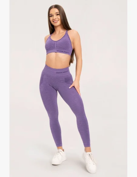 Gym Glamour Leggings senza cuciture senza effetto push-up Violet • Nebshop.cz