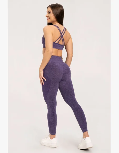 Gym Glamour Leggings senza cuciture senza effetto push-up Plum • Nebshop.cz