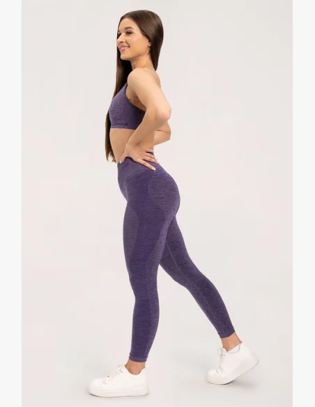Gym Glamour Leggings senza cuciture senza effetto push-up Plum • Nebshop.cz