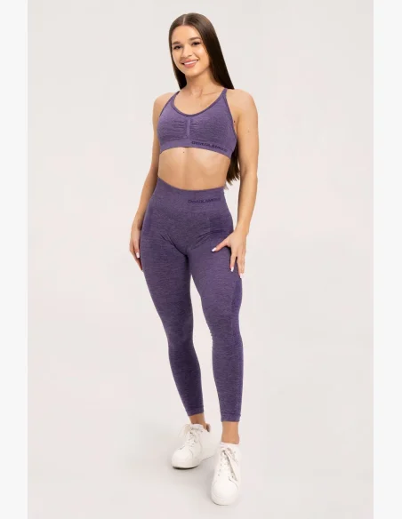 Gym Glamour Leggings senza cuciture senza effetto push-up Plum • Nebshop.cz