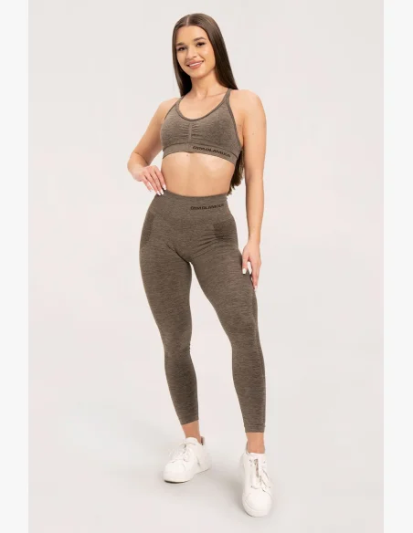 Gym Glamour Leggings senza cuciture senza effetto push-up Plum • Nebshop.cz
