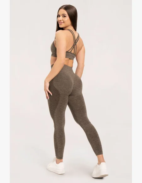 Gym Glamour Leggings senza cuciture senza effetto push-up Plum • Nebshop.cz