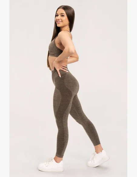 Gym Glamour Leggings senza cuciture senza effetto push-up Plum • Nebshop.cz