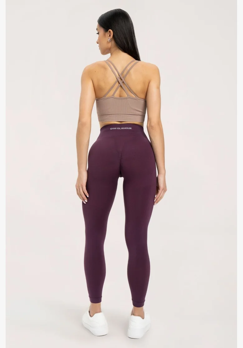 Gym Glamour Leggings flessibili 2.0 Vino Rosso • Nebshop.cz