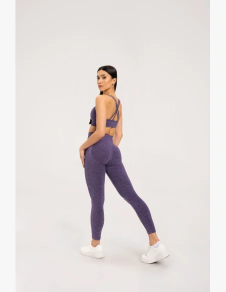 Gym Glamour Leggings seamless push up dark plum • Nebshop.it