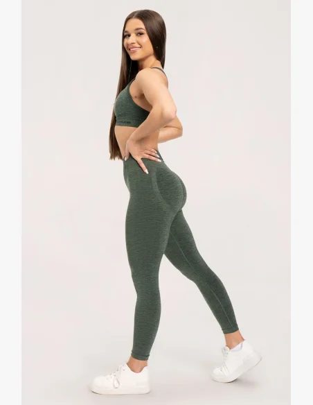 Gym Glamour Leggings seamless deep push up green • Nebshop.cz
