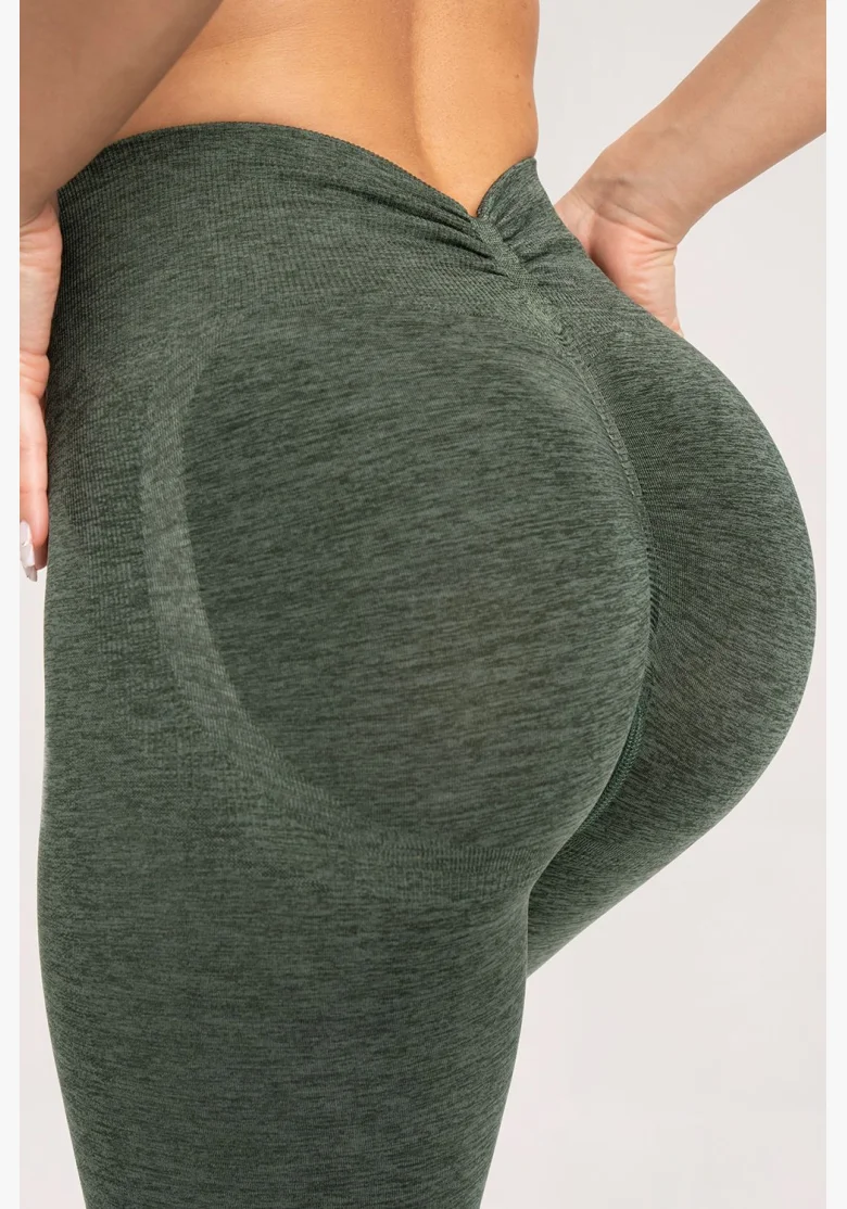 Gym Glamour Leggings seamless deep push up green • Nebshop.cz