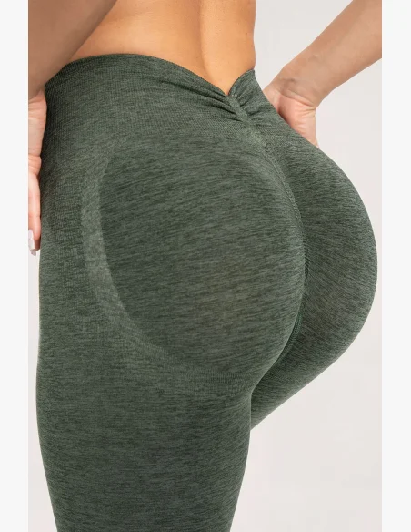 Gym Glamour Leggings seamless deep push up green • Nebshop.cz
