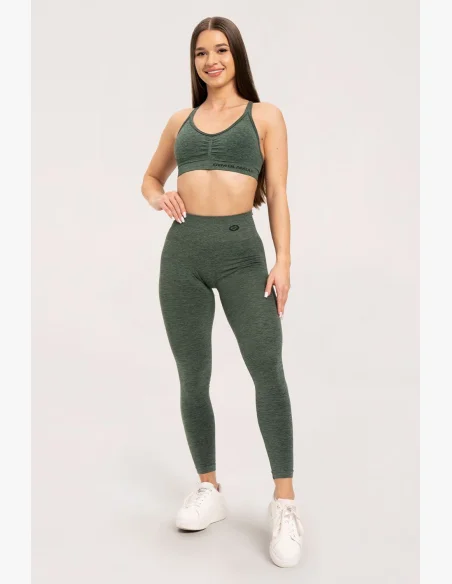 Gym Glamour Leggings seamless deep push up green • Nebshop.cz