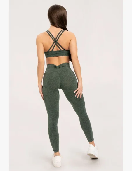 Gym Glamour Leggings seamless deep push up green • Nebshop.cz