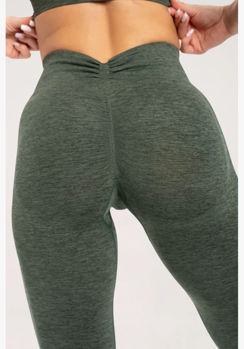 Gym Glamour Leggings seamless deep push up green • Nebshop.cz