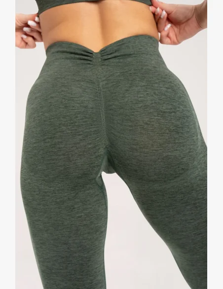 Gym Glamour Leggings seamless deep push up green • Nebshop.cz