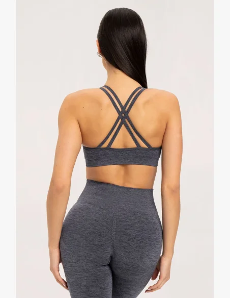 Gym Glamour Bra seamless grigio scuro • Nebshop.it