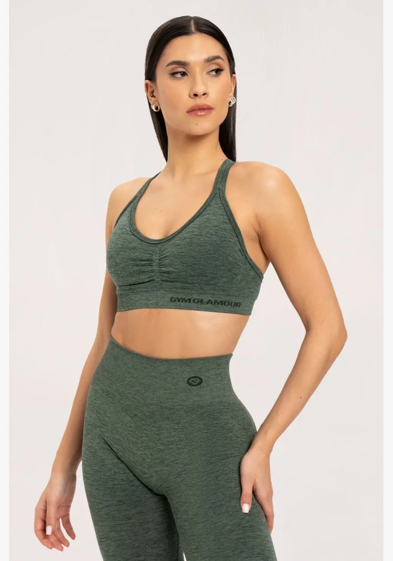 Gym Glamour Reggiseno seamless verde • Nebshop.it