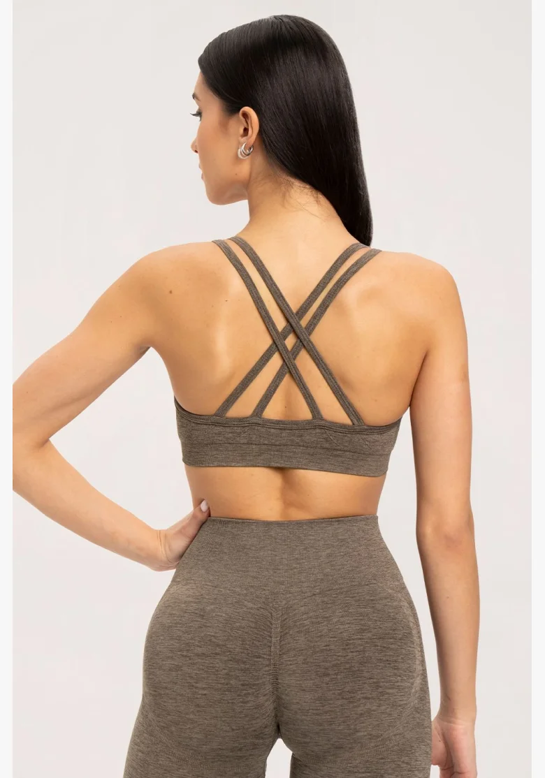 Gym Glamour Bra seamless espresso • Nebshop.cz
