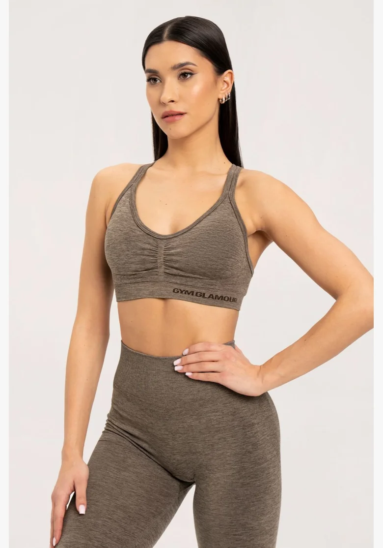 Gym Glamour Bra seamless espresso • Nebshop.cz
