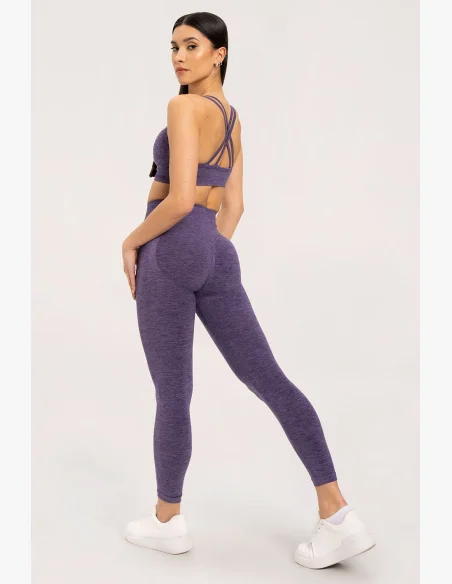 Gym Glamour Leggings seamless push up dark plum • Nebshop.it