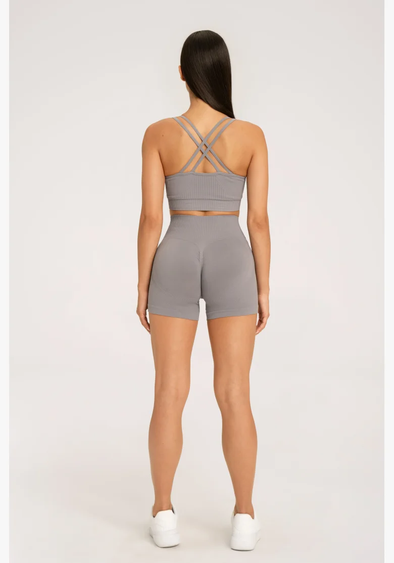 Gym Glamour Pantaloni push up 2.0 ghost grey • Nebshop.cz