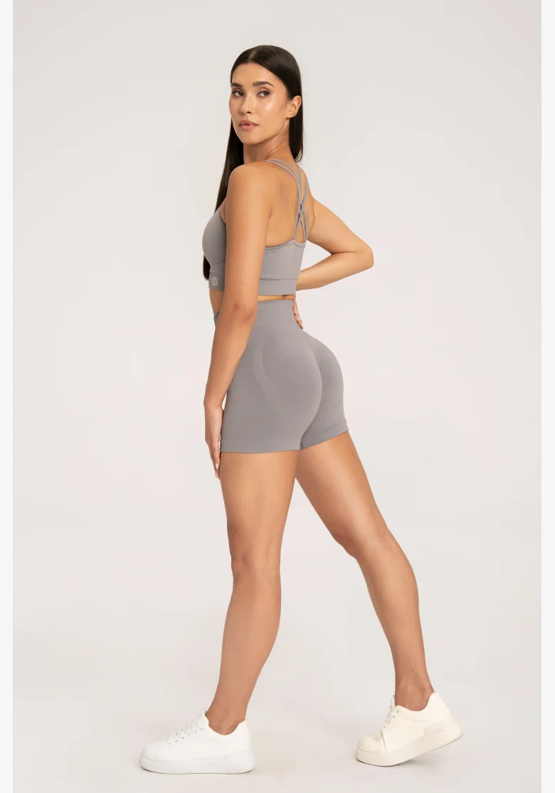 Gym Glamour Pantaloni push up 2.0 ghost grey • Nebshop.cz