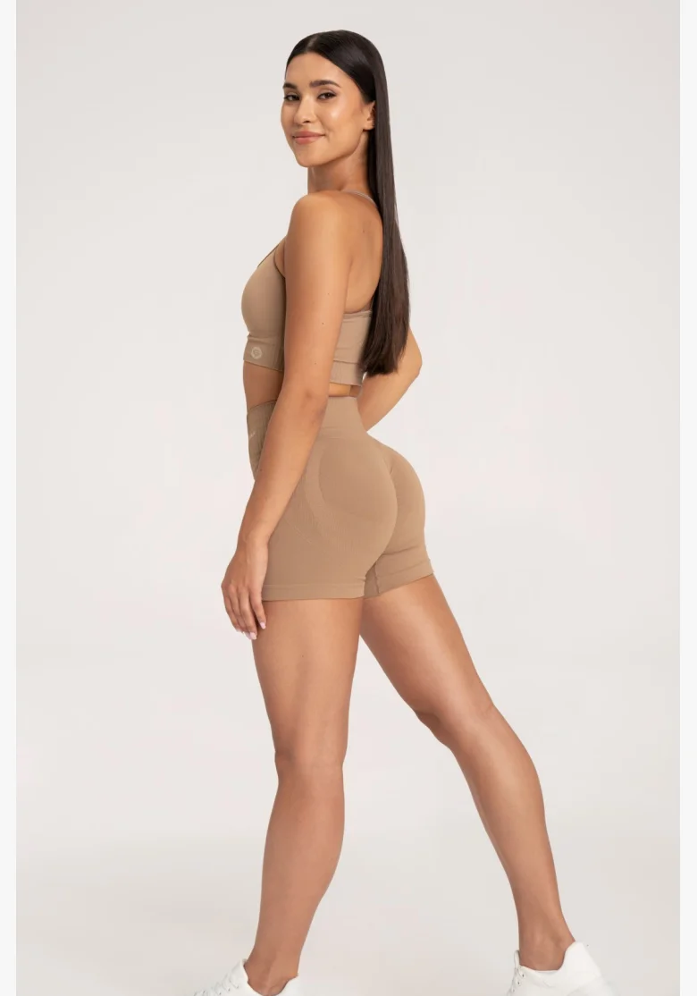 Gym Glamour Shorts push up 2.0 nougat • Nebshop.cz