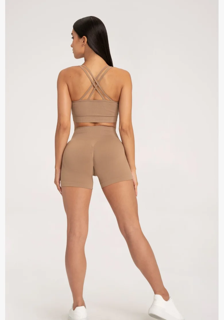 Gym Glamour Shorts push up 2.0 nougat • Nebshop.cz