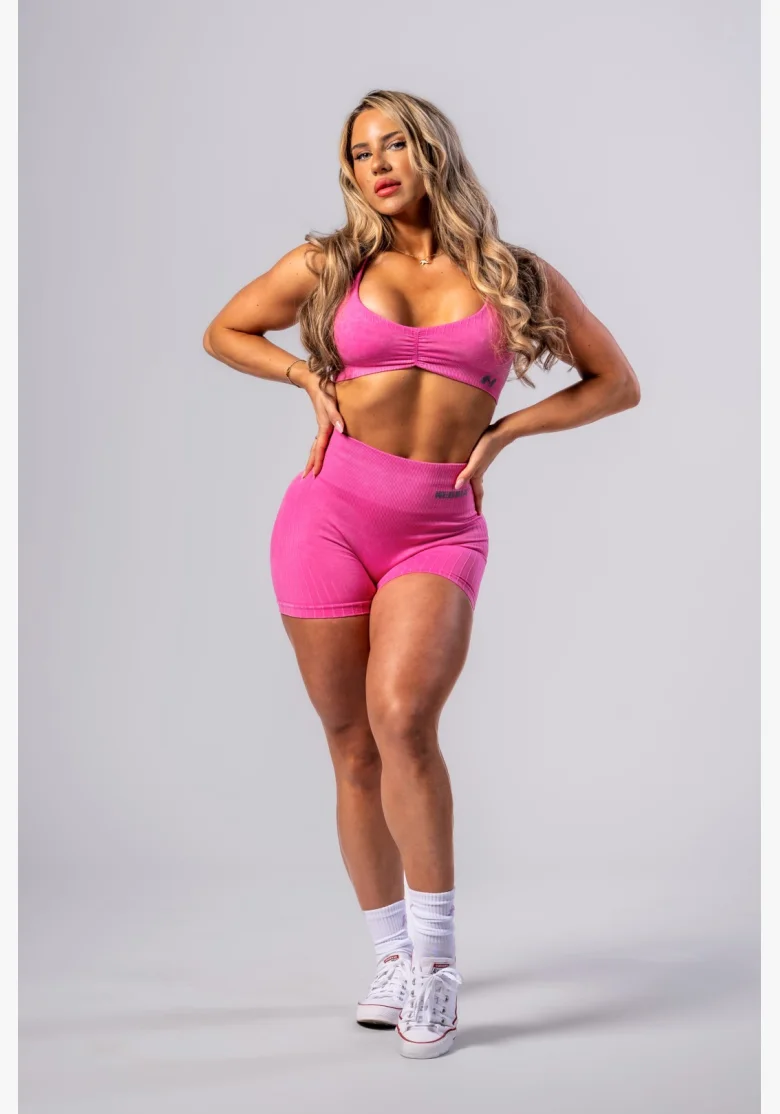 NEBBIA • NEBBIA Pantaloni push-up senza cuciture con alta vita TOTALLY SEAMLESS rosa • Nebshop.it
