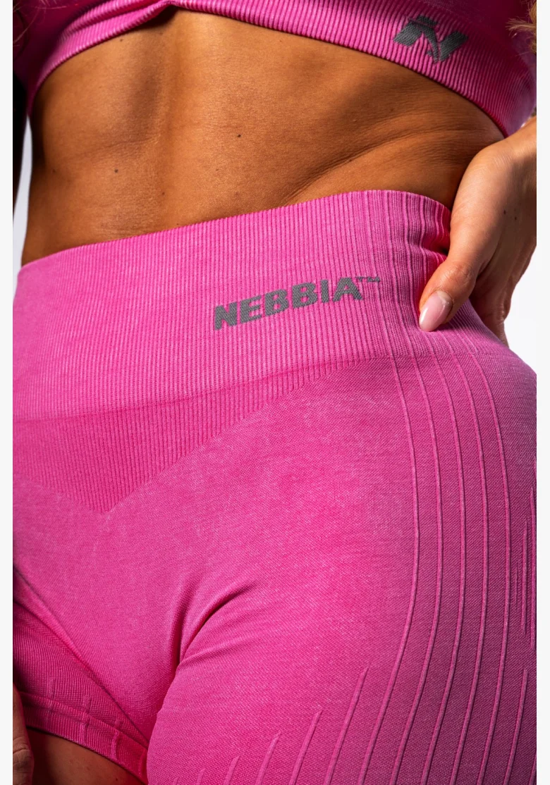 NEBBIA • NEBBIA Pantaloni push-up senza cuciture con alta vita TOTALLY SEAMLESS rosa • Nebshop.it