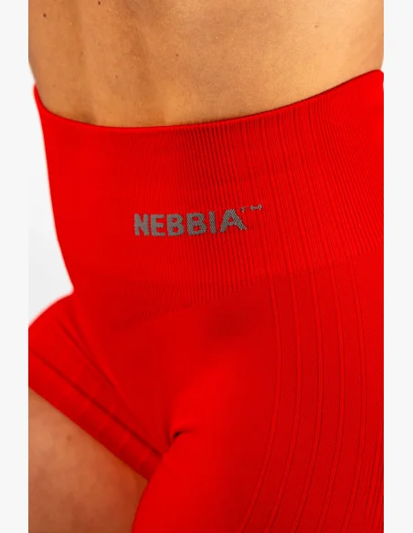 NEBBIA • NEBBIA Shorts senza cuciture push-up a vita alta TOTALLY SEAMLESS rossi • Nebshop.it