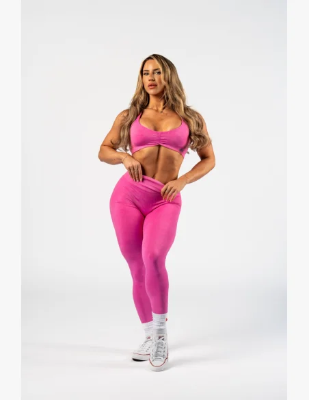 NEBBIA • NEBBIA Reggiseno sportivo con supporto medio TOTALLY SEAMLESS rosa • Nebshop.cz