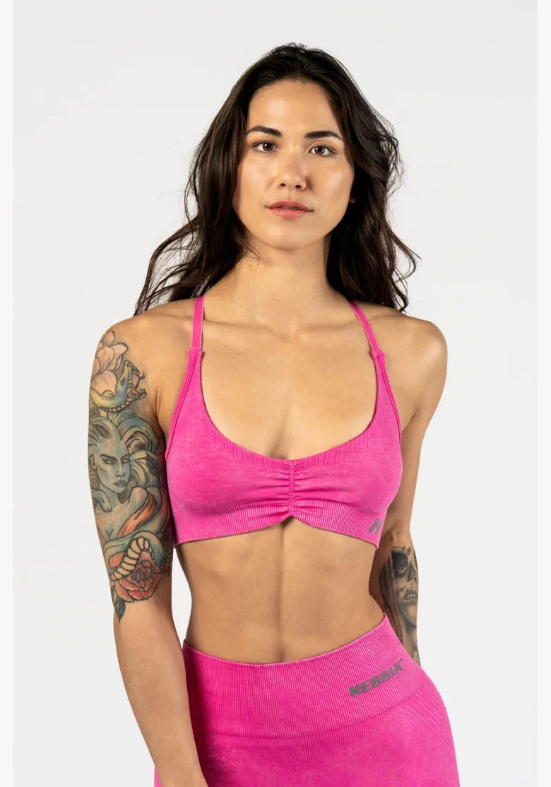 NEBBIA • NEBBIA Reggiseno sportivo con supporto medio TOTALLY SEAMLESS rosa • Nebshop.cz