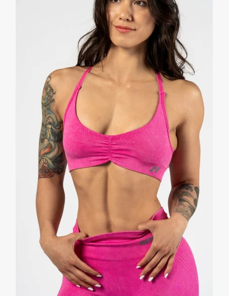 NEBBIA • NEBBIA Reggiseno sportivo con supporto medio TOTALLY SEAMLESS rosa • Nebshop.cz