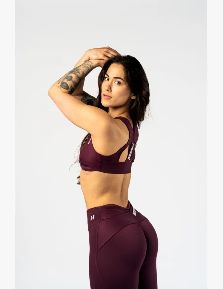 NEBBIA • NEBBIA Reggiseno sportivo STRONG BEAUTY bordò • Nebshop.cz