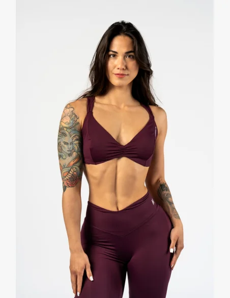 NEBBIA • NEBBIA Reggiseno sportivo STRONG BEAUTY bordò • Nebshop.cz