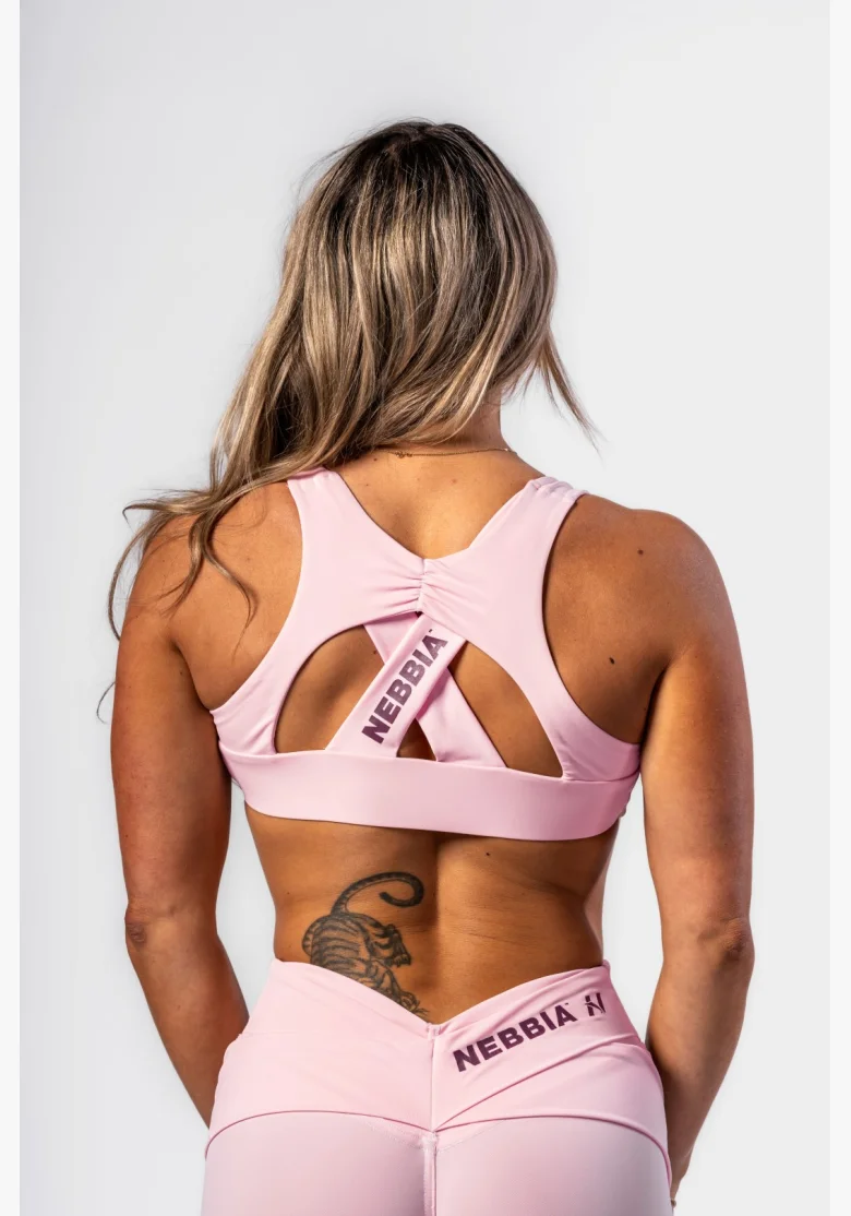 NEBBIA • NEBBIA Brassière sportiva STRONG BEAUTY rosa • Nebshop.it