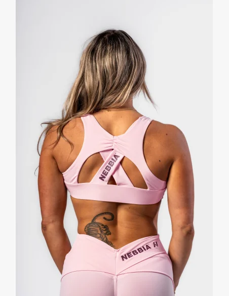 NEBBIA • NEBBIA Brassière sportiva STRONG BEAUTY rosa • Nebshop.it