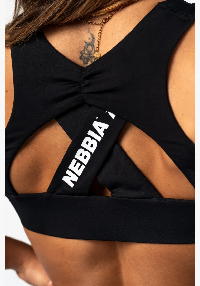 NEBBIA • NEBBIA Reggiseno sportivo STRONG BEAUTY nero • Nebshop.cz