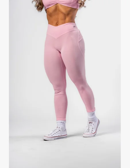 NEBBIA • NEBBIA Leggings modellanti con vita a V STRONG BEAUTY rosa • Nebshop.it