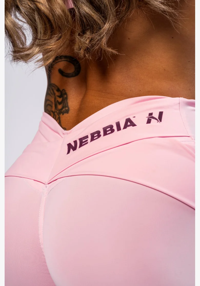 NEBBIA • NEBBIA Leggings modellanti con vita a V STRONG BEAUTY rosa • Nebshop.it