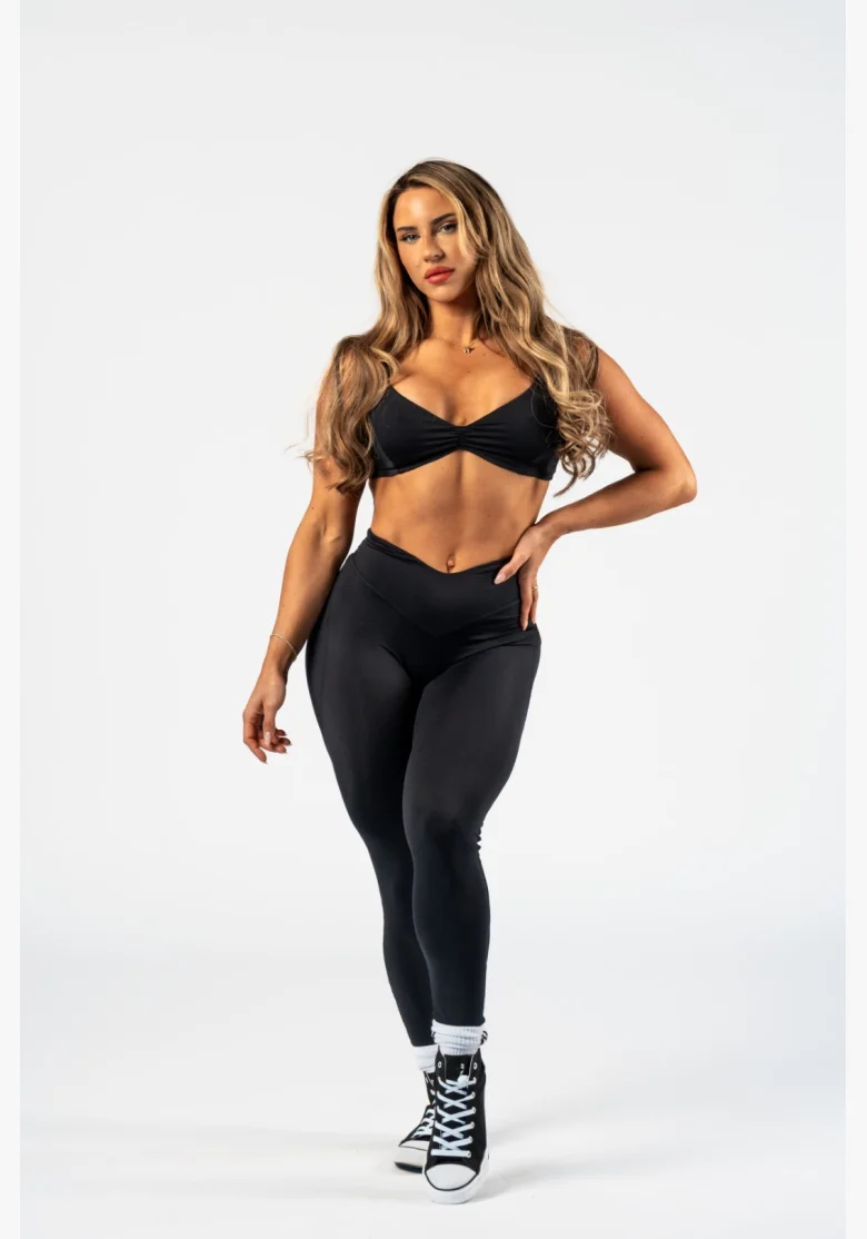 NEBBIA • NEBBIA Leggings modelanti con vita a V STRONG BEAUTY neri • Nebshop.it