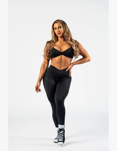 NEBBIA • NEBBIA Leggings modelanti con vita a V STRONG BEAUTY neri • Nebshop.it