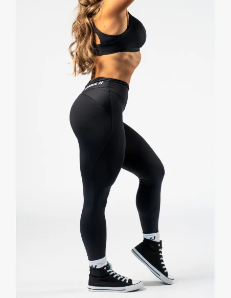 NEBBIA • NEBBIA Leggings modelanti con vita a V STRONG BEAUTY neri • Nebshop.it