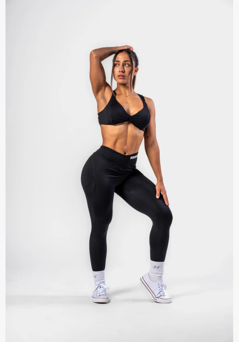 NEBBIA • NEBBIA Leggings modellanti con lacci STRONG BEAUTY neri • Nebshop.cz