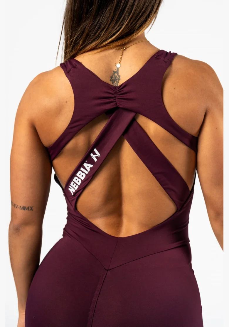 NEBBIA • NEBBIA Body modellante fitness STRONG BEAUTY bordeaux • Nebshop.it