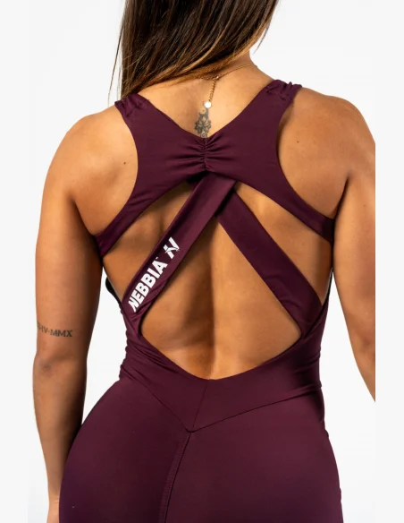 NEBBIA • NEBBIA Body modellante fitness STRONG BEAUTY bordeaux • Nebshop.it